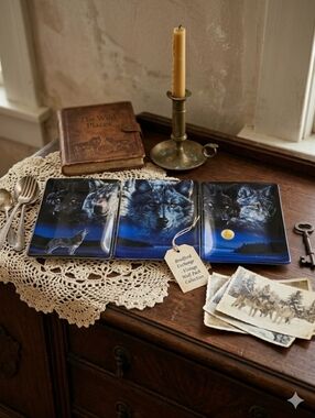 Bradford Exchange Collector Plates – Wolf Series by Vivi Crandell (Set of 3, 200